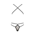 Боді монокіні з декольте Passion ERZA BODY S/M, black - Зображення 4