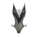 Боді монокіні з декольте Passion ERZA BODY S/M, black - Зображення 3
