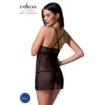 Прозора сорочка приталена Passion QUENTRIS CHEMISE S/M, black, трусики - Зображення 2
