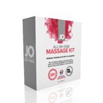 Набір для масажу JO ALL IN ONE MASSAGE GIFT SET: розігрівальний гель, масажер і свічка - Зображення 5