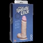 Фалоімітатор Doc Johnson The Realistic Cock 8 inch White - ULTRASKYN, Vack-U-Lock, діаметр 5,1 см - Зображення 2
