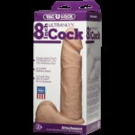 Фалоімітатор Doc Johnson Vac-U-Lock - 8 Inch ULTRASKYN Cock White, діаметр 5,1 см - Зображення 4