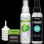 Набір для страпона Doc Johnson Vac-U-Lock Dual Density Starter Set Vanilla, діаметр 2х3,8 см, 5,1 см - Зображення 3