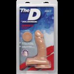 Фалоімітатор Doc Johnson The D - Super D - 6 Inch With Balls - ULTRASKYN - White, діаметр 3,8 см - Зображення 2