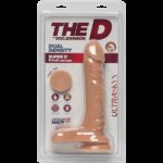 Фалоімітатор Doc Johnson The D - Super D - 8 Inch With Balls - ULTRASKYN, діаметр 5,1 см - Зображення 2