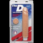 Фалоімітатор Doc Johnson The D: Shakin D 9 Inch Vibro ULTRASKYN, діаметр 3,8 см, плавне регулювання - Зображення 2