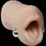 Вібромастурбатор ротик Doc Johnson Sasha Grey - Ultraskyn Vibrating Deep Throat Sucker - Зображення 3
