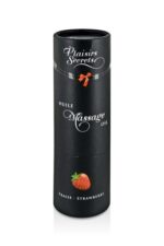 Масажна олія Plaisirs Secrets Strawberry (59 мл) з афродизіаками, їстівна, подарункова упаковка - Зображення 3