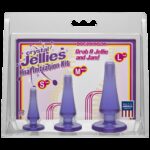 Набір анальних пробок Doc Johnson Crystal Jellies Anal - Purple, макс. діаметр 2см - 3 см - 4 см - Зображення 2