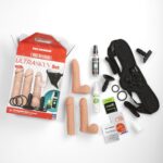 Набір для страпона Doc Johnson Vac-U-Lock Dual Density UltraSKYN Set, діаметр 3×4,5см - Зображення 6