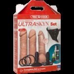 Набір для страпона Doc Johnson Vac-U-Lock Dual Density UltraSKYN Set, діаметр 3×4,5см - Зображення 5