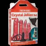 Набір для страпона Doc Johnson Vac-U-Lock Crystal Jellies Set, діаметр 3,8см, 2×4,5см, 5,1 см - Зображення 5