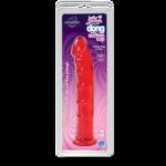 Фалоімітатор Doc Johnson Jelly Jewels Dong & Suction Cup Red, діаметр 3,6 см, антибактеріальний ПВХ - Зображення 2