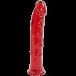 Фалоімітатор Doc Johnson Jelly Jewels Dong & Suction Cup Red, діаметр 3,6 см, антибактеріальний ПВХ