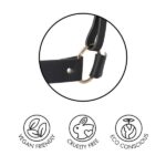 Пара браслетів на зап'ясті і палець Bijoux Indiscrets MAZE Hand Bracelet Harness Black, екошкіра - Зображення 5
