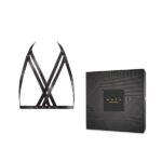 Портупея Bijoux Indiscrets MAZE — Halter Bra Harness Black - Зображення 2