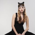 Маска кішечки Bijoux Indiscrets MAZE - Cat Ears Headpiece Black, екошкіра - Зображення 7