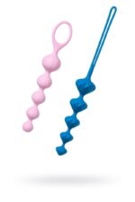 Набір анальних бус Satisfyer Beads Colored, силікон , макс. діаметр 3,3 см і 3,5 см - Зображення 2