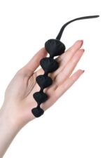 Набір анальних намистин Satisfyer Beads Black, силікон, макс. діаметр 3,3 см та 3,5 см - Зображення 3