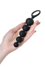Набір анальних намистин Satisfyer Beads Black, силікон, макс. діаметр 3,3 см та 3,5 см - Зображення 4