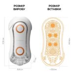 Мастурбатор Tenga Flip Orb — Orange Crash, з можливістю зміни тиску та стимулювальними кульками всер - Зображення 2