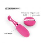 Виброяйце Dorcel Secret Delight Magenta з пультом ДК, з турборежимом і голосовим керування - Зображення 4