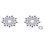 Пестіс з кристалів Petits Joujoux Gloria set of 2 - Black/Purple, прикраса на груди