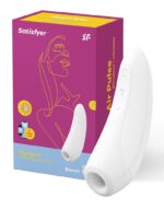 Вакуумний кліторальний стимулятор Satisfyer Curvy 1+ White з керуванням через інтернет - Зображення 7