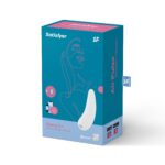 Вакуумний кліторальний стимулятор Satisfyer Curvy 2+ White з керуванням через інтернет - Зображення 7