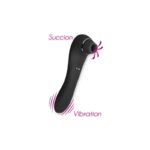 Вібратор і вакуумний стимулятор Alive Midnight Quiver Black - іграшка 2 в 1 - Зображення 2