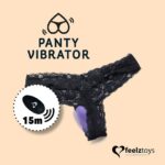 Вібратор в трусики FeelzToys Panty Vibrator Purple з пультом ДК, 6 режимів роботи, сумочка-чохол - Зображення 3
