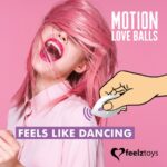 Вагінальні кульки з перлинним масажем FeelzToys Motion Love Balls Foxy з пультом ДК, 7 режимів - Зображення 4
