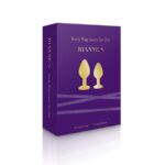 Набір металевих анальних пробок із кристалом RIANNE S – Booty Plug Luxury Set, діаметр 3 та 3,5 см - Зображення 2