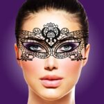 Ажурна маска на обличчя RIANNE S - Masque III зі стрічками-зав'язками - Зображення 6