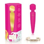 Вібромасажер Rianne S: Bella Mini Wand Rose, 10 режимів, медичний силікон, подарункове паковання - Зображення 6