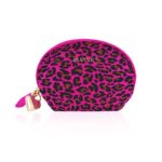 Мінівібромасажер Rianne S: Lovely Leopard Pink, 10 режимів роботи, косметичка-чохол, мед.силікон - Зображення 3