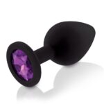 Набір силіконових анальних пробок із кристалом Rianne S: Booty Plug Set Black, діаметр 2,7см, 3,5см, - Зображення 5