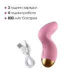 Вакуумний кліторальний стимулятор Svakom Pulse Pure Pale Pink, 5 режимів, 5 інтенсивностей у кожному - Зображення 5