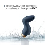 Вакуумний кліторальний стимулятор Svakom Pulse Pure Navy Blue, 5 режимів, 5 інтенсивностей у кожному - Зображення 4