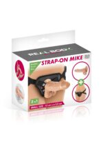 Жіночий страпон-трусики 2в1 Real Body — Mike: довжина 13 см, діам. 3,8 см, трусики та фалоімітатор - Зображення 3