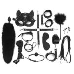 Набір BDSM Art Of Sex – Maxi BDSM Set Leather, 13 предметів, чорний, натуральна шкіра - Зображення 2