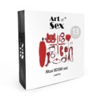 Набір BDSM Art Of Sex – Maxi BDSM Set Leather, 13 предметів, чорний, натуральна шкіра - Зображення 4