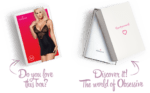 Сатиновий комплект для сну з мереживом Obsessive 828-CHE-1 chemise & thong S/M, чорний, сорочка, стр - Зображення 8