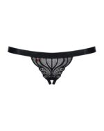 Мереживні танги з доступом Obsessive 828-THC-1 crotchless thong S/M, чорні - Зображення 5