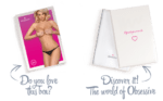 Мереживні танги з двома отворами Obsessive 831-THC-1 crotchless thong S/M, чорні, бантики - Зображення 8