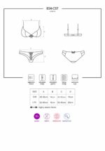 Еротичний костюм медсестри Obsessive 834-CST-6 L/XL, біло-блакитний - Зображення 7