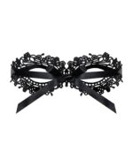(SALE) Мереживна маска Obsessive A710 mask, єдиний розмір, чорна - Зображення 3