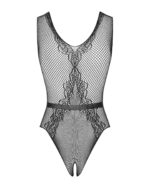 (SALE) Сітчастий бодістокінг з доступом Obsessive B115 teddy S/M/L, чорний - Зображення 6
