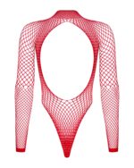 (SALE) Сітчастий бодістокінг із довгим рукавом Obsessive B126 teddy red XL/XXL, червоний - Зображення 6