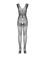(SALE) Бодістокінг Obsessive Bodystocking F234 S/M/L, абстрактний малюнок, глибоке декольте - Зображення 6